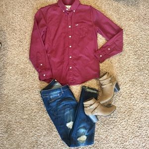 Hollister Button Down long Sleeve Shirt